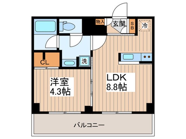 ガーラ・ヴィスタ調布（412）の物件間取画像